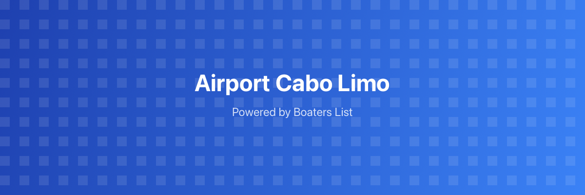 Airport Cabo Limo in Cabo san Lucas, Baja California Sur